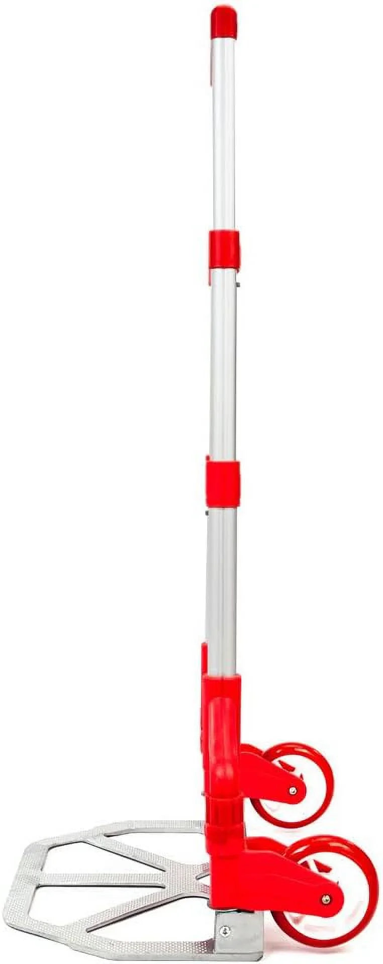 Push for Office,Travel (75kg) Luggage Use Trolley (Red) Auto, Cart Hand lbs Aluminium and Home, Folding Truck,Hand 165.35 Collapsible Portable Dolly