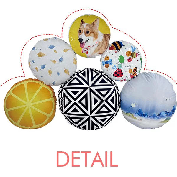 Screang England Decoration Flag Round Facial Makeup Cap Pillow Head Throw Home Cushion