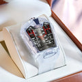 racing men's battery heart watch avant-garde A engine quartz transparent cool acrylic