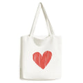 Tote Valentine's Graffiti Day Satchel Bag Handbag Canvas Heart Shopping Casual