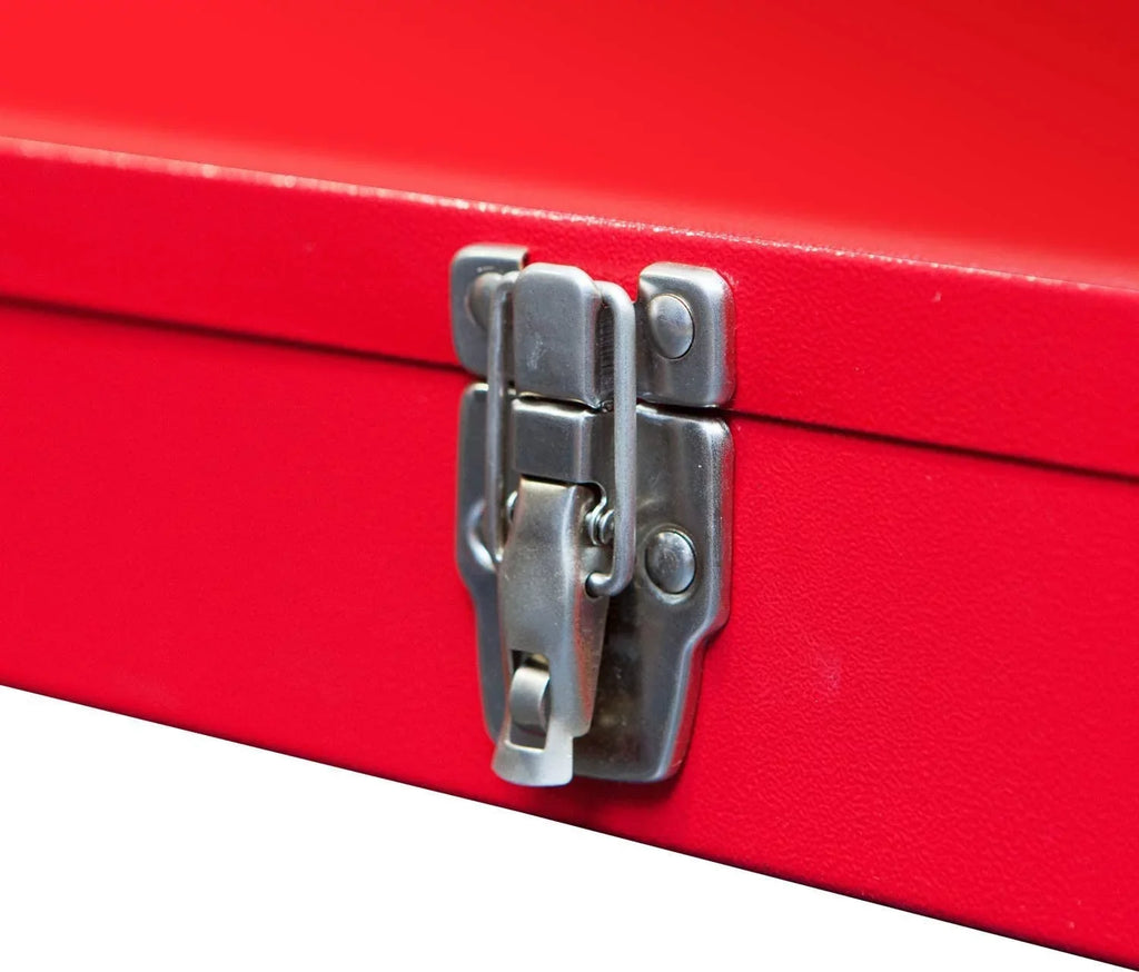 Tool Hip RED Roof Box BIG Storage design 19" for Organizer,Red,W101TB Steel Portable
