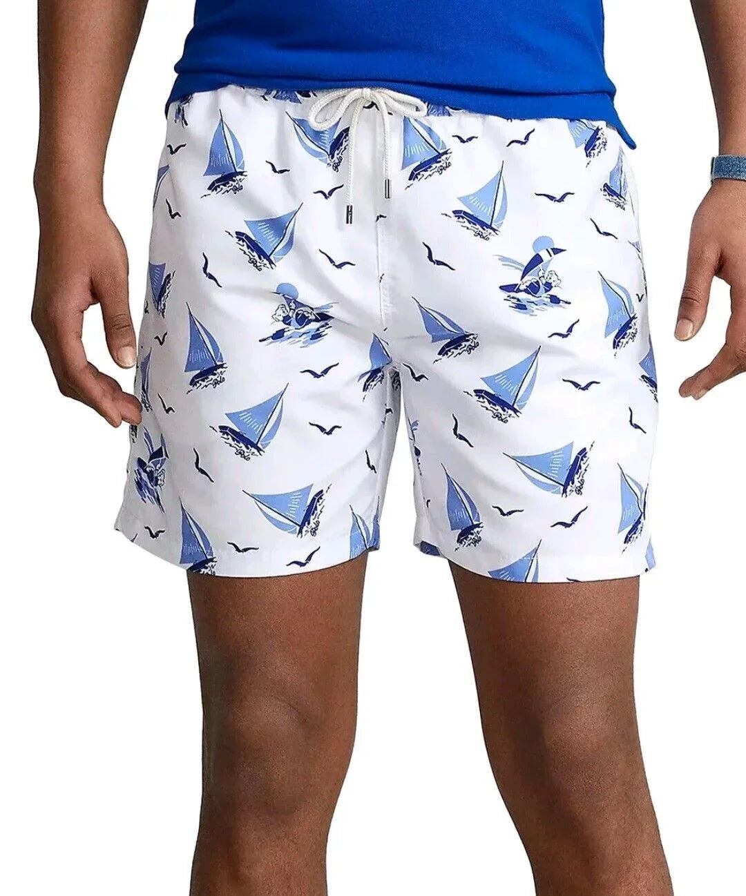 Ralph Traveler -Large Trunk Blue Polo Swim Men's Classic Size Lauren