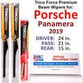 w/Rear Turismo of (Set Beam Wiper Sport 3) Panamera Wipers Porsche Performance Turbo 2019