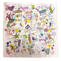 Muffler Carre Light (Like Scarf 100% Hermes Pink Silk 45 Pre-Owned New) // Confession