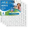 MPR 24x24x1 Air 24x24x1 Filter Electrostatic by 5 & Pack FPR Air MERV Filters USA 700 HVAC AC WICKED AIRX Filter Comparable to CLEAN FILTERS Pleated 4 8 Made Conditioner AIR. Furnace Premium