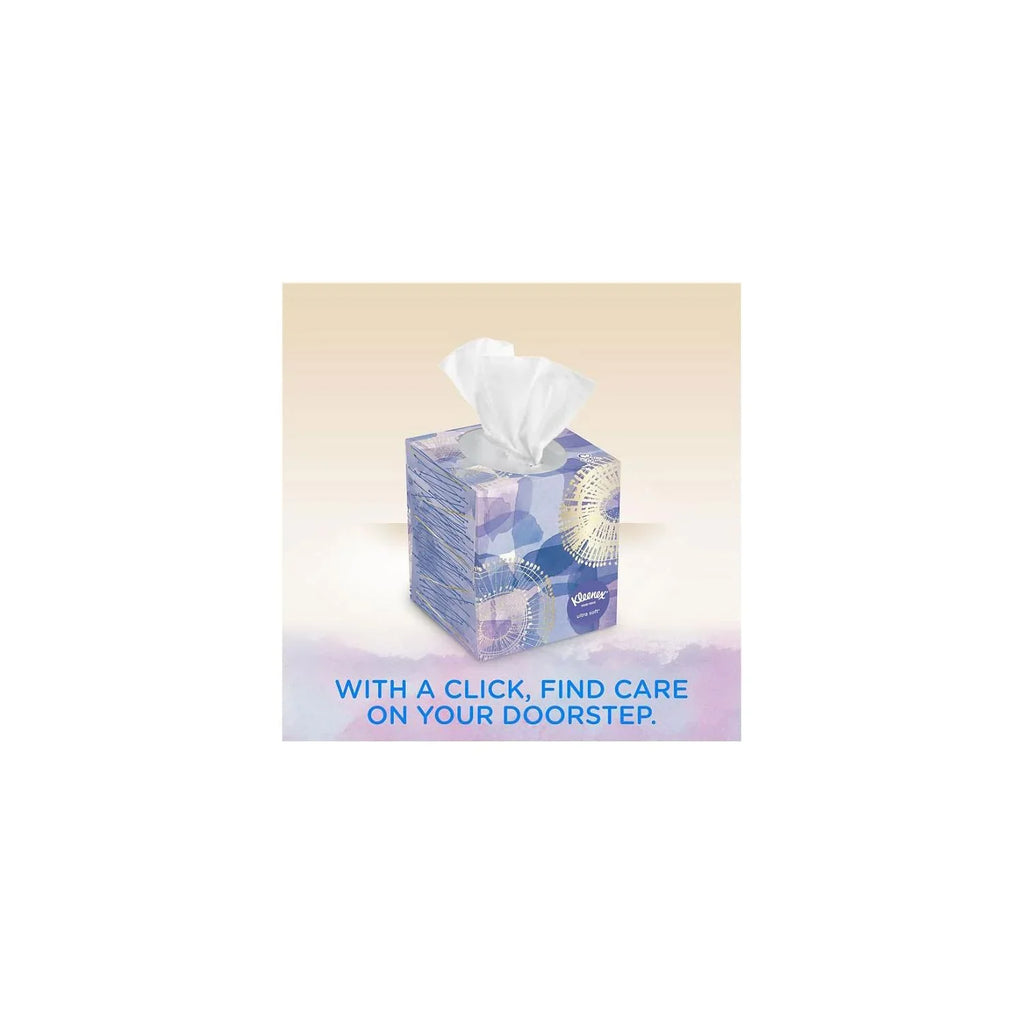 Pack, Boxes Tissues (12 - Kleenex Soft Facial Ultra Cube 65 tissues)