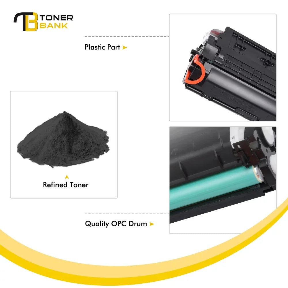 Toner 85A for (Black, M1130 M1212NF Replacement Toner Pro M1212NF Pro Ink Pro Fits Printer Bank Toner M1132 M1210 1-Pack) CE285A M1217NFW 85A Cartridge LaserJet P1102W