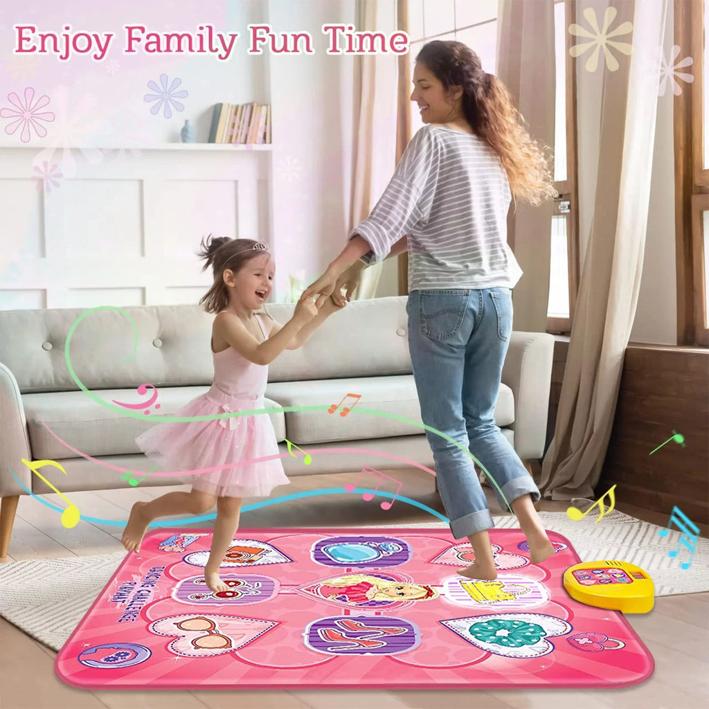 with 4 Dance Dance Kids Musical 5 7 Play with Christmas 3 Toys Lights, Year 9 Gift 5 6 Toy Old for Mat, Birthday Electronic Dance Girls 8 Game Modes, Mats for Game 10 Pink Pad Gifts