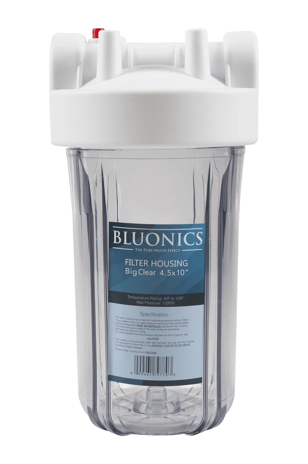 Cartridge clear liquid Big with Pleated Whole blue 10" House Sediment 5 housing Filter Blue Micron transparent