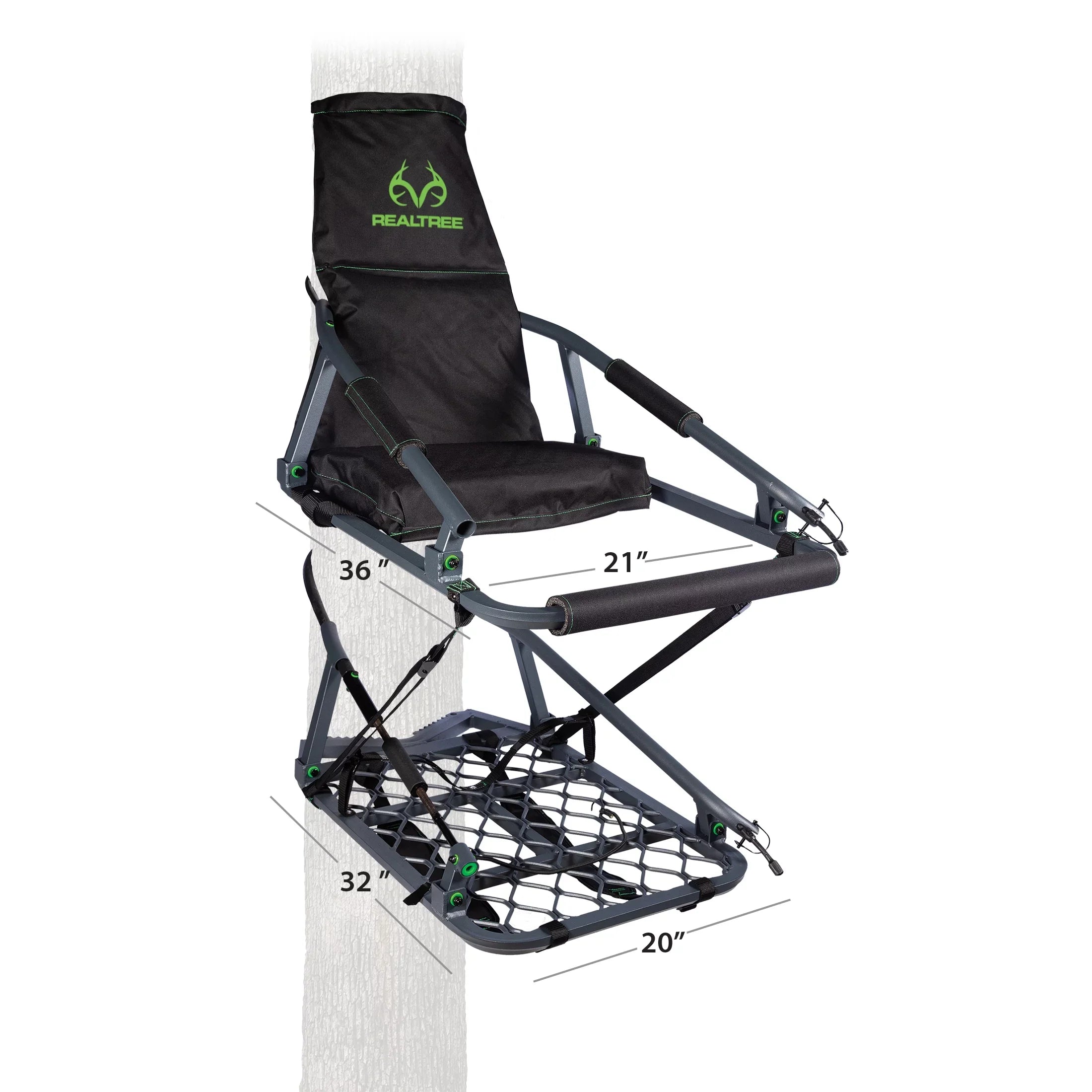 Hunting Aluminum Climbing Invader Treestand Deluxe Realtree