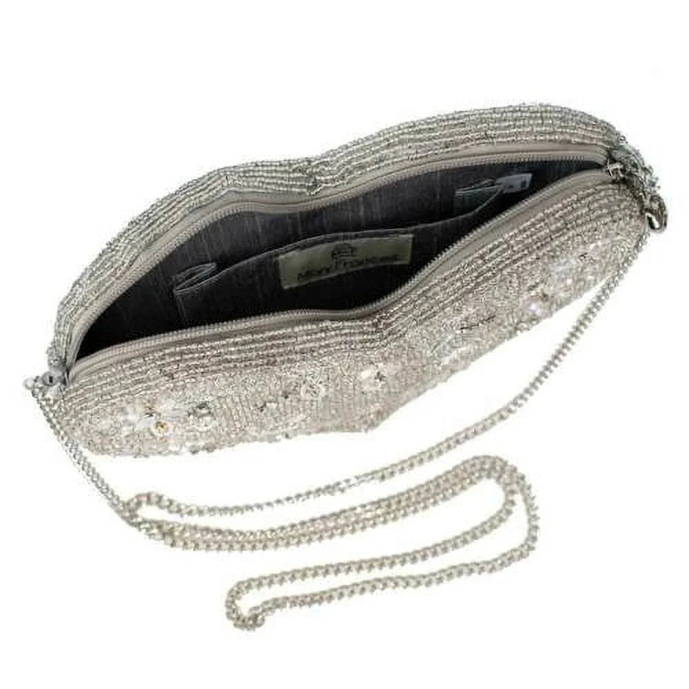 Handbag Love Silver Beaded Heart Frances Mary spring of Spark Crossbody