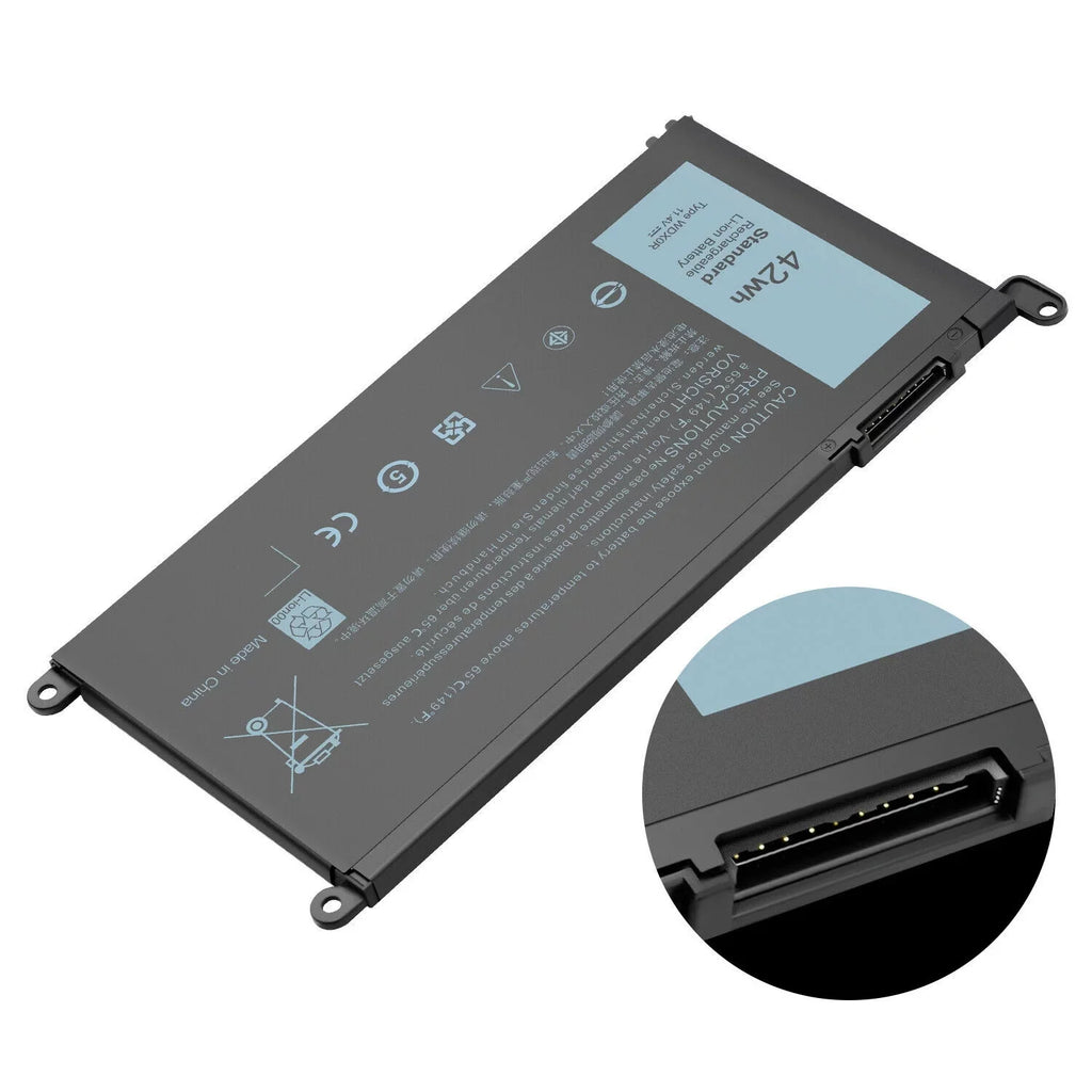 42Wh 15 5567 Fit 5565 3CRH3 WDX0R Battery Inspiron 5578 for T2JX4 5568 USA