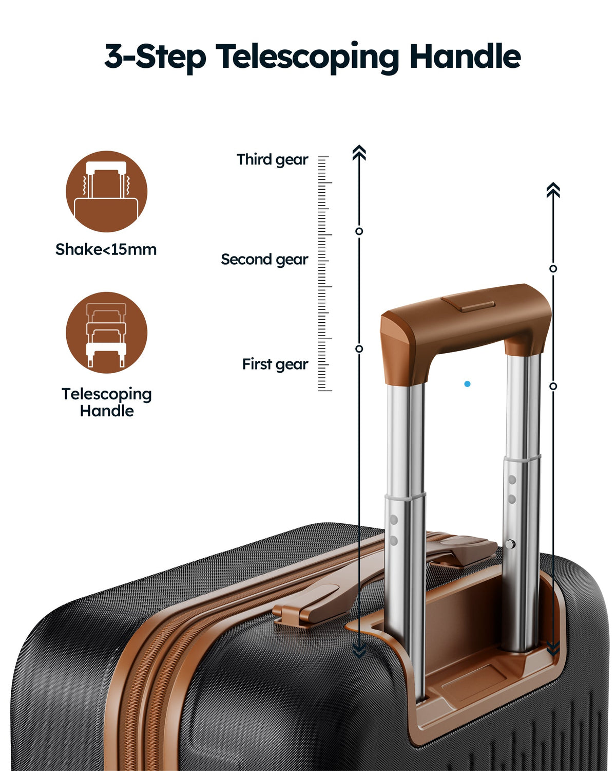 Carry Suitcase with Wheels Luggage Airline TSA Expandable Lock Approved on with 20-Inch Crtynell Spinner