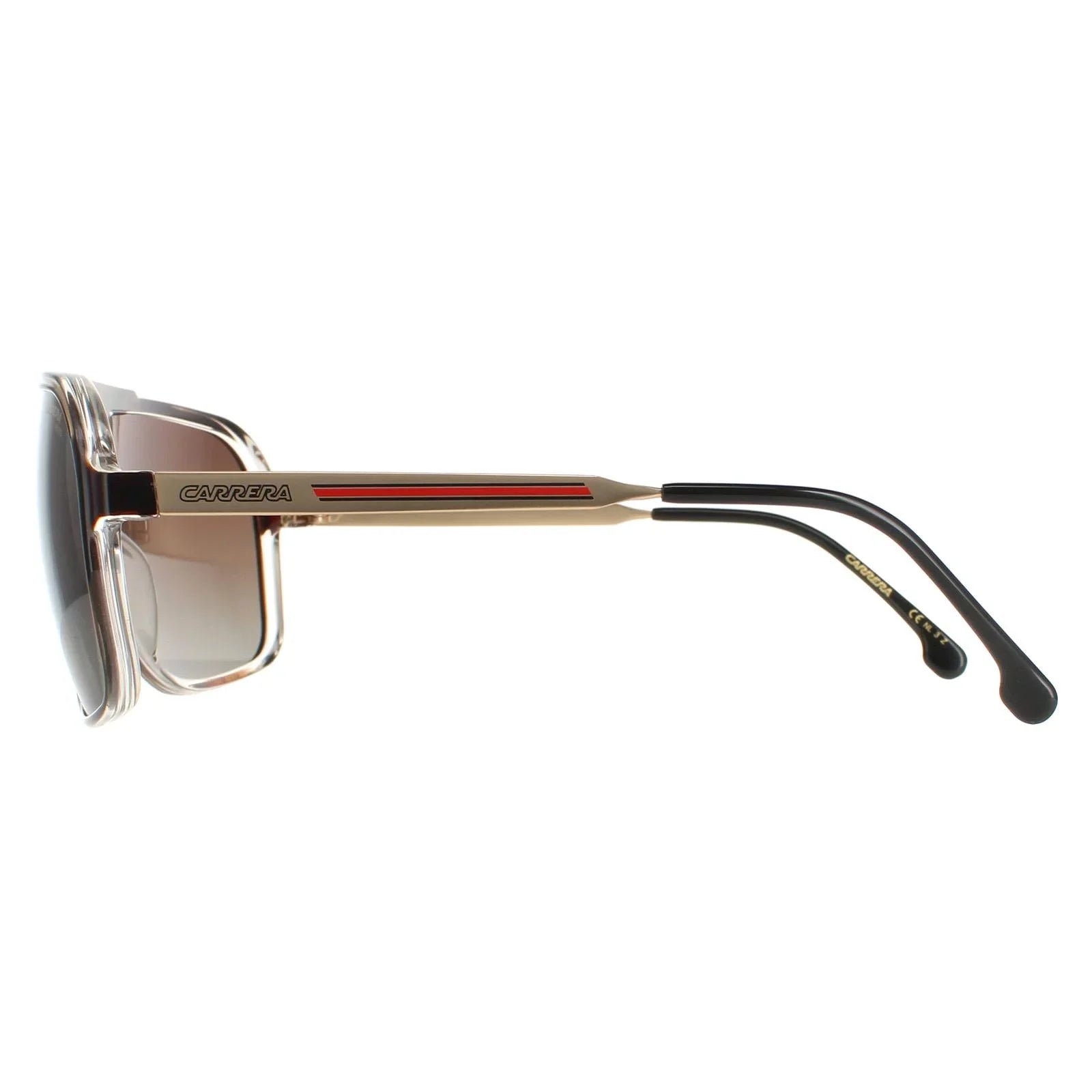 grand prix pilot prix sunglass 2 2 t4o square black/white/red carrera grand