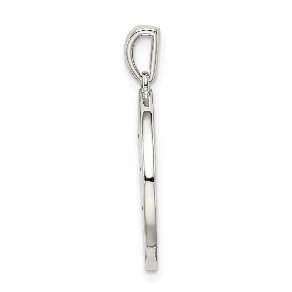 Sterling & Rhodium-plated Zodiac QQC9730 Pendant Aries Silver