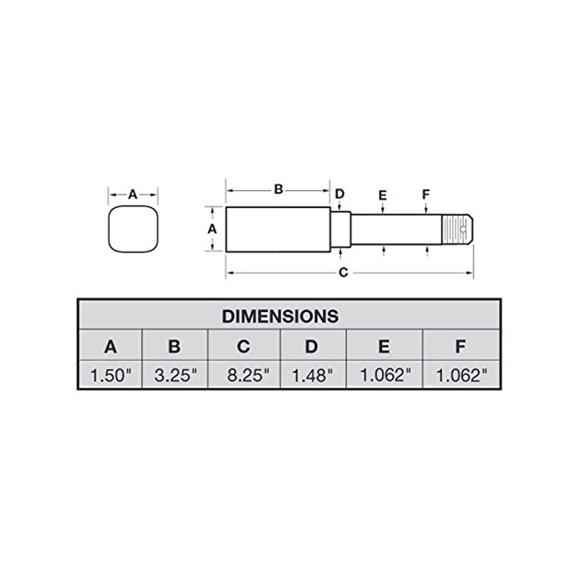 Bearings Inch 1-1/16 Stock - For Axle Spindle Trailer I.D. Square