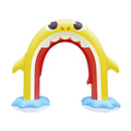 Rainbow 5ft Shark Baby Pinkfong Inflatable Sprinkler (Ages Backyard 2+) Arch, Moisture Summer Fun