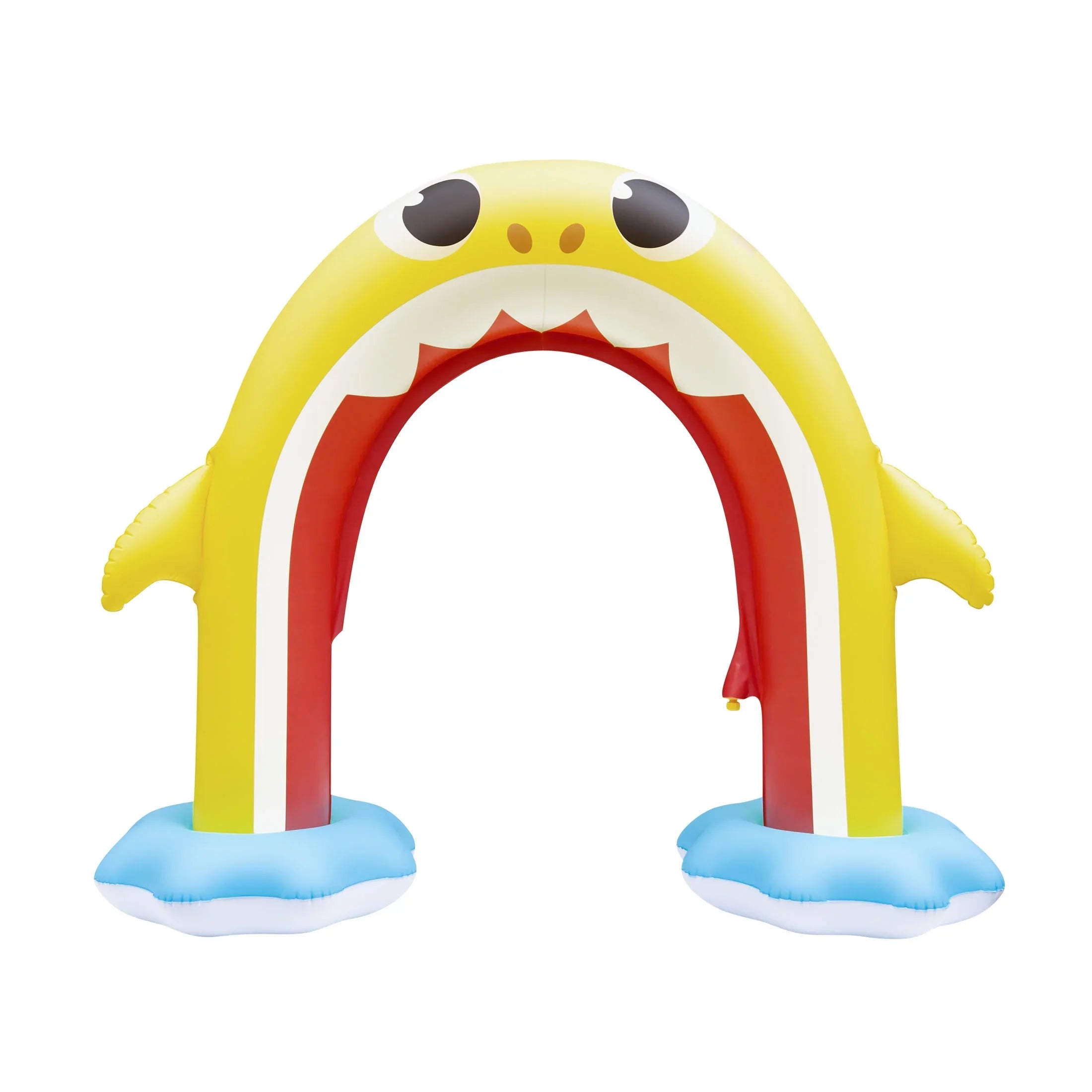 Rainbow 5ft Shark Baby Pinkfong Inflatable Sprinkler (Ages Backyard 2+) Arch, Moisture Summer Fun