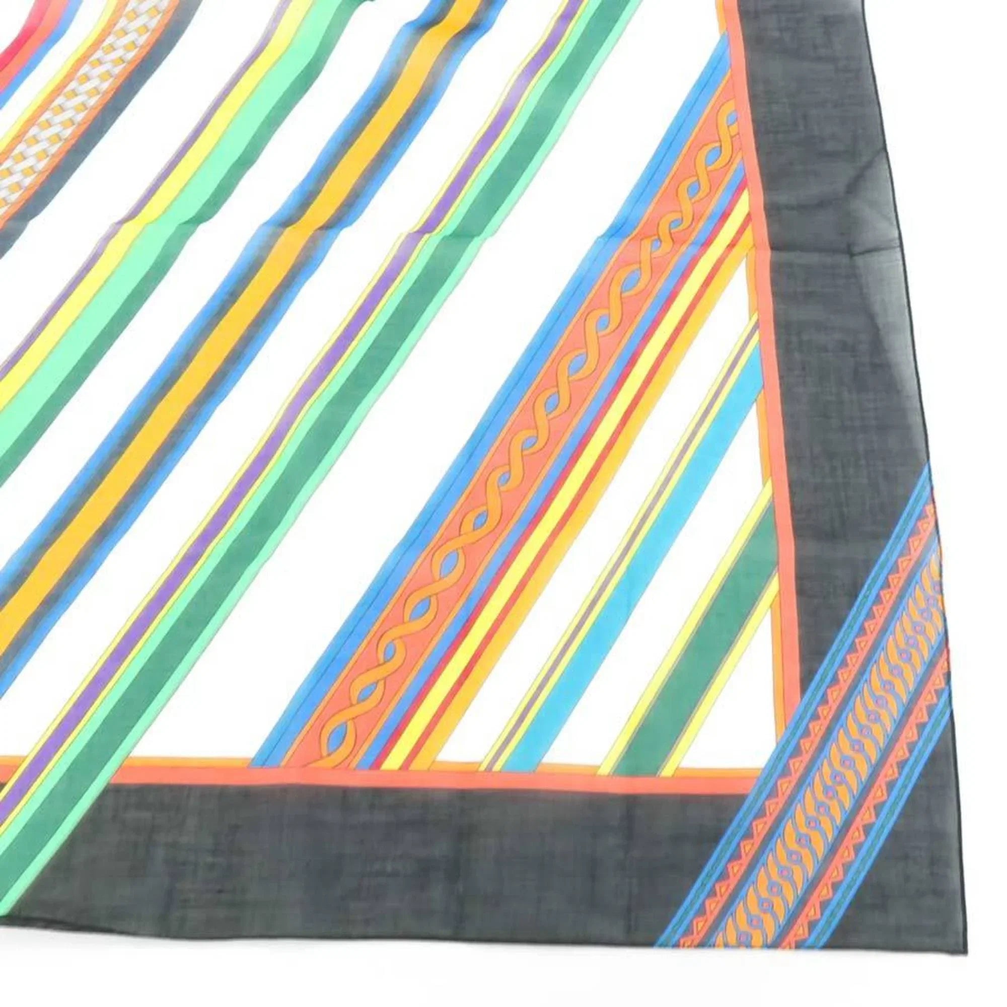 Muffler Pre-Owned Multicolor Women's Shawl Scarf Cotton (Good)
