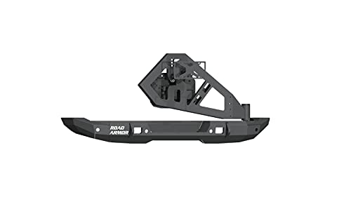 Tire W/ Carrier select: , 5183R1B-Tc 2021 18-C Wrangler Bumper Rear Road Stealth Fits Armor Jl 2018-2019 Jeep