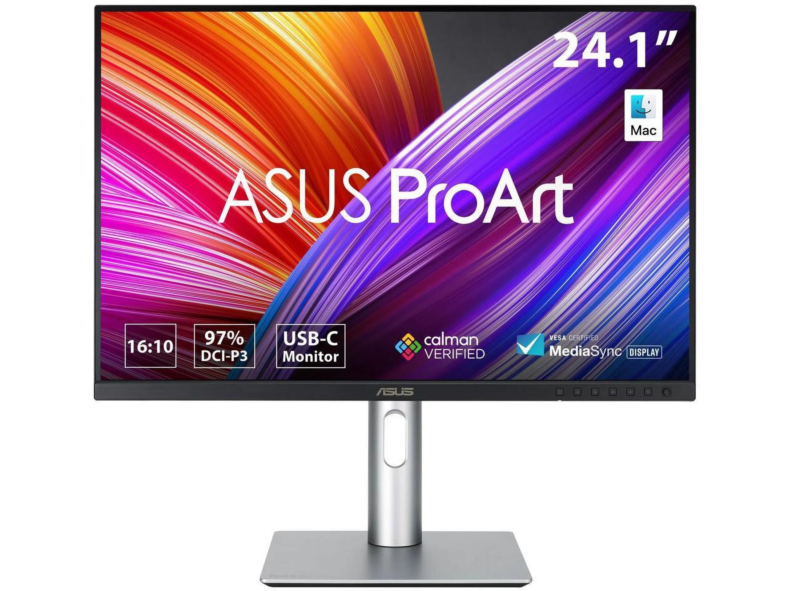 x Monitor Daisy-Chain, (1920 -P3, ProArt 96W, 16:10 < 1200), Calman , 24" 97% viewable) Height Display DisplayPort, -C 2, Professional (24.1" Verified, Delta - (PA248CRV) Adjus E