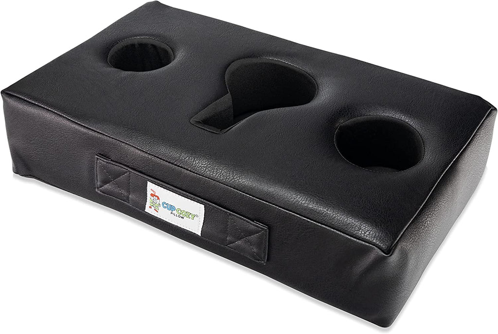 and and World's Seen drinks on car, it The BEST (Black close Cozy Keep Use Cup Holder. park, prevent floor, Cup beach bed, Leather) anywhere-Couch, *As TV*- spills. cave, RV, Pillow man Faux more!