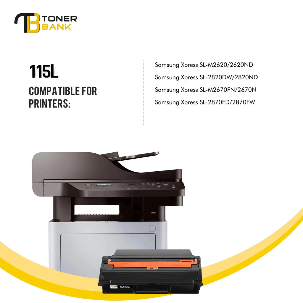 '-D115L -M2880FW -M2830DW Toner for -M2820DW 6 Fits Printer -M2620 Black 6-Pack with -M2870FW use 115L * Toner Xpress Samsung -M2670 Bank