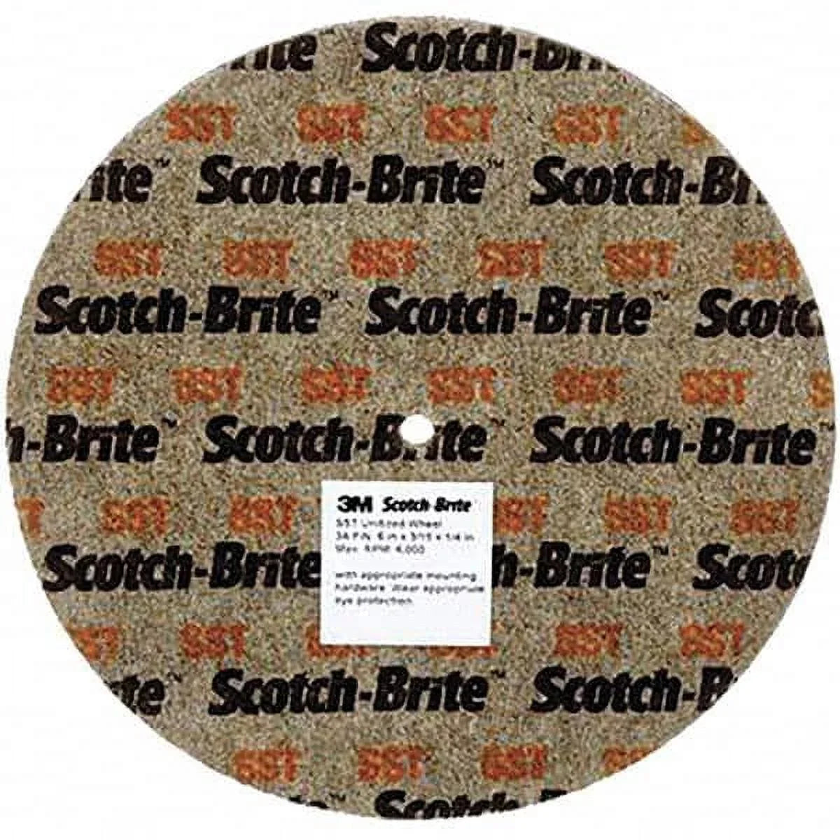 Wheel,6 Connect Scotch-Brite Dia,1/2 7010329400 in in Unitized
