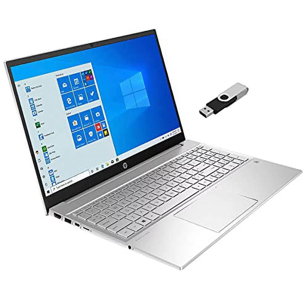 Touchscreen Gen Backlit 32GB Windows Iris Graphics Xe i5-1135G7 15.6in Keyboard 15-EG0053CL 16GB 512GB Natural DDR4 Silver NVMe Laptop Home 11th Intel 10 4-Core 2021 Pavilion w/