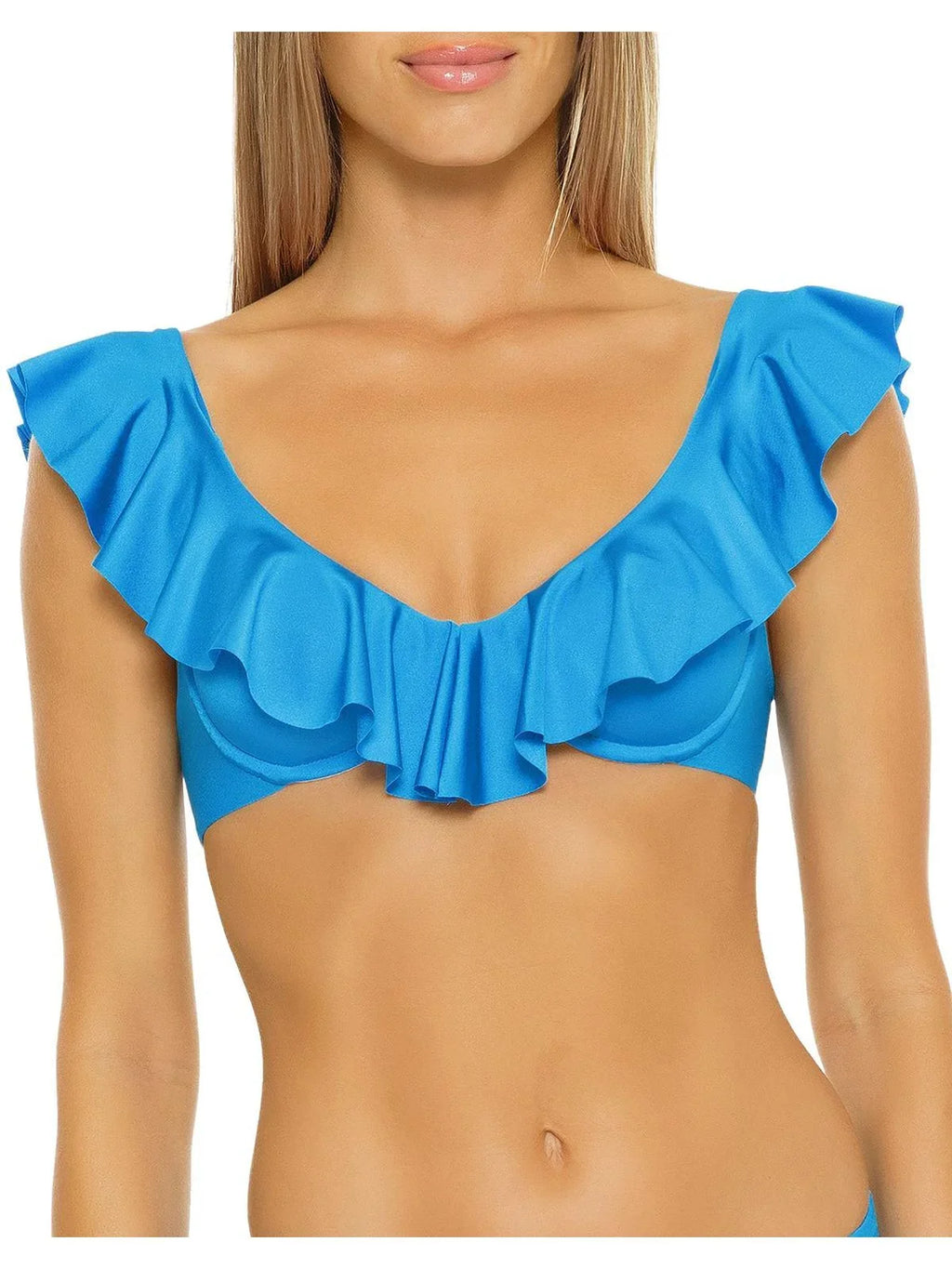 Ruffled Bikini Underwire Womens Top Monaco Swim Turk Trina