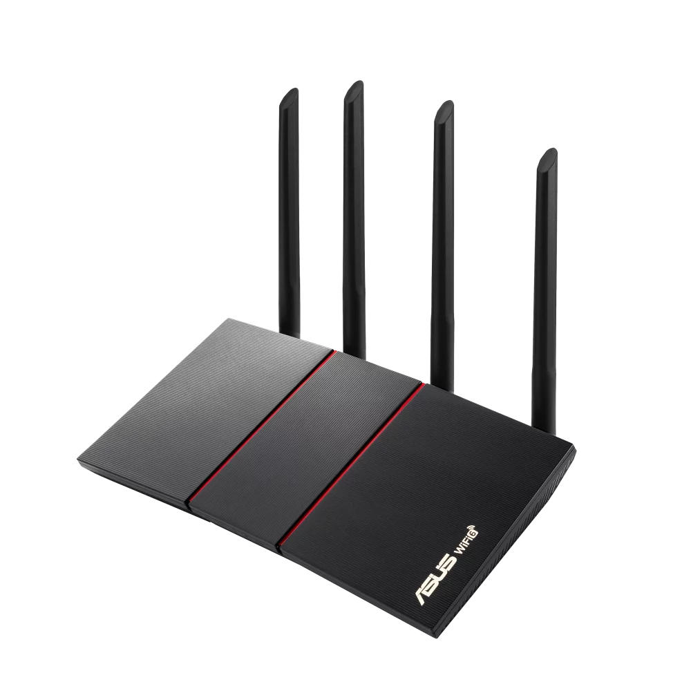 '- 4 Band 5 Network Asus x Gig... Speed Router x Port 4 - 1 6 External) - Band x Broadband - Antenna(4 -AX55 x 802.11ax Ethernet GHz Port - Wi-Fi Wireless /s 225 GHz Wireless 2.40 - -