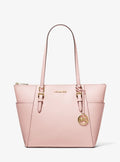 Kors Bag Handbag Female Solid), Charlotte Michael Zip Blush Signature Large (Powder Top Tote Leather