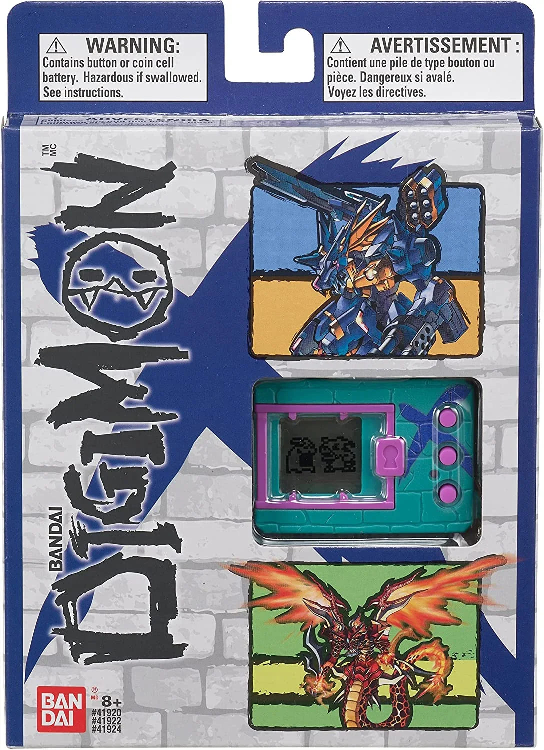& Blue (41924) Pet X Virtual Green Digivice Monster Digimon - Bandai