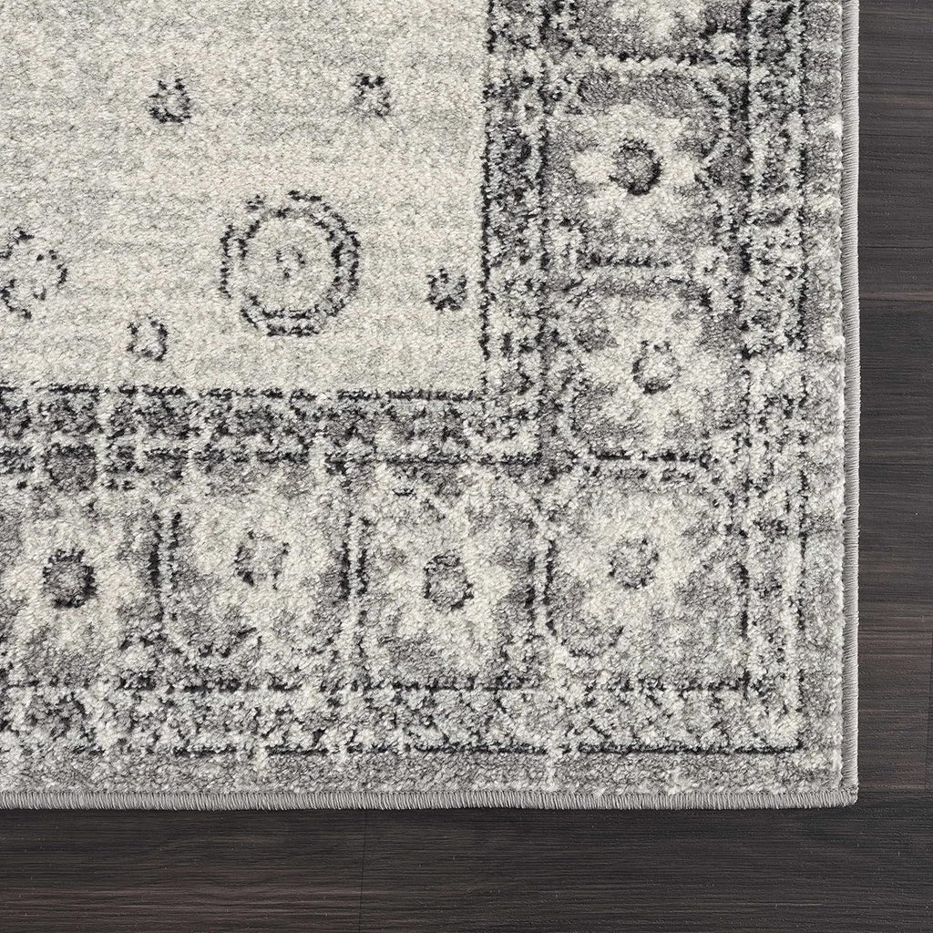 7'10" Vintage Bedroom, Indoor 10' X Area Grey, - Room, Traditional Collection Living - Marash Rug - Oriental Boho - Medallion Persian Distressed Goksun Beige Pattern
