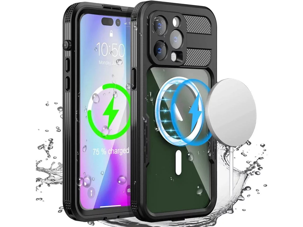 inch, Protection 6.7 Waterproof Case Fully iPhone 14 with Full Snowproof, Pro for Sealed Shockproof MagSafe Body Cover Compatible Underwater Max