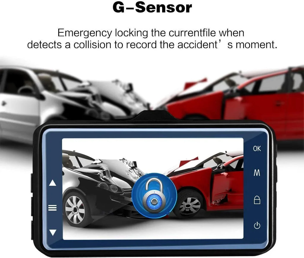 Vision Recorder Dash Camera DVR Vehicle inch Car Function Video Car DVR Full LDWS Night 1080P Cam HD 3.0