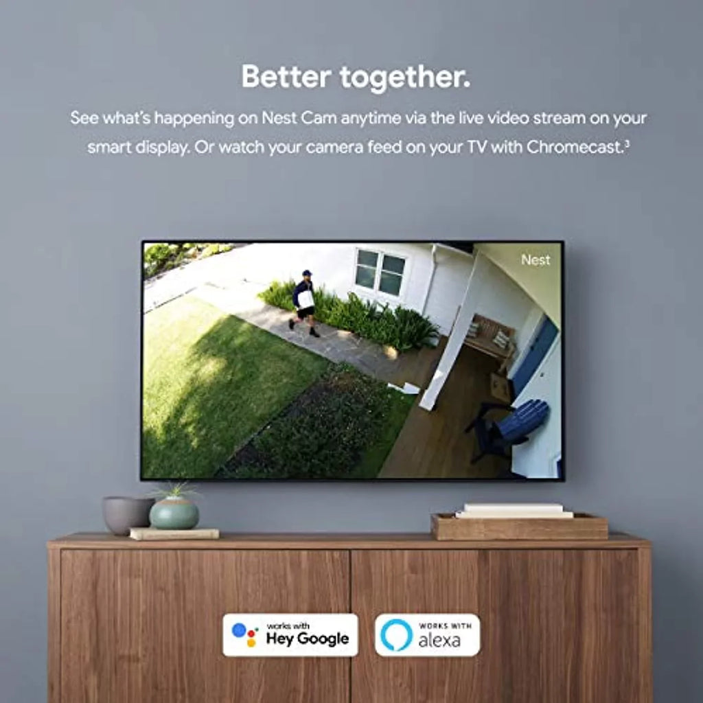 Your - exterior Cam Camera Control exterior with 1st Nest - Phone Night Google Vision - - 2-Pack with Camera Generation Weatherproof Surveillance