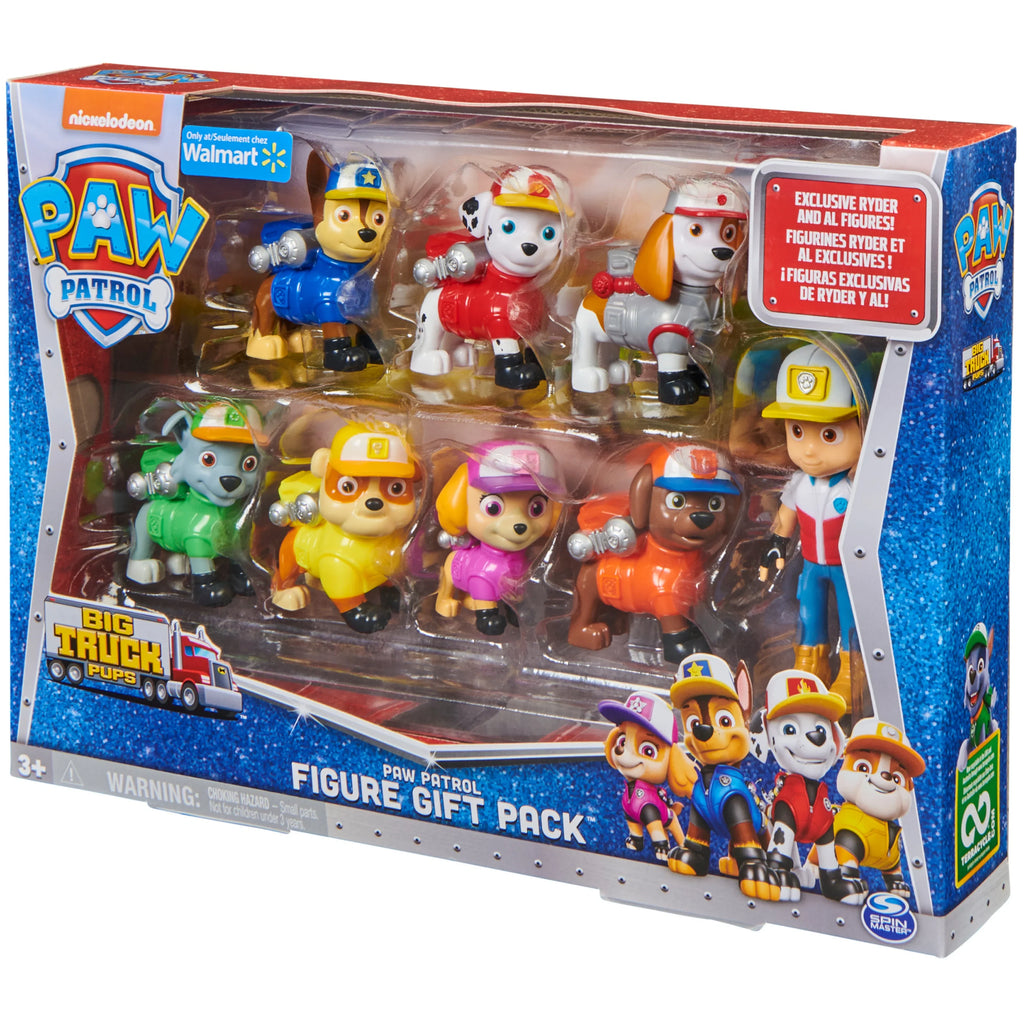 Pups Figure Truck Gift Pack 8 Piece Big Patrol,