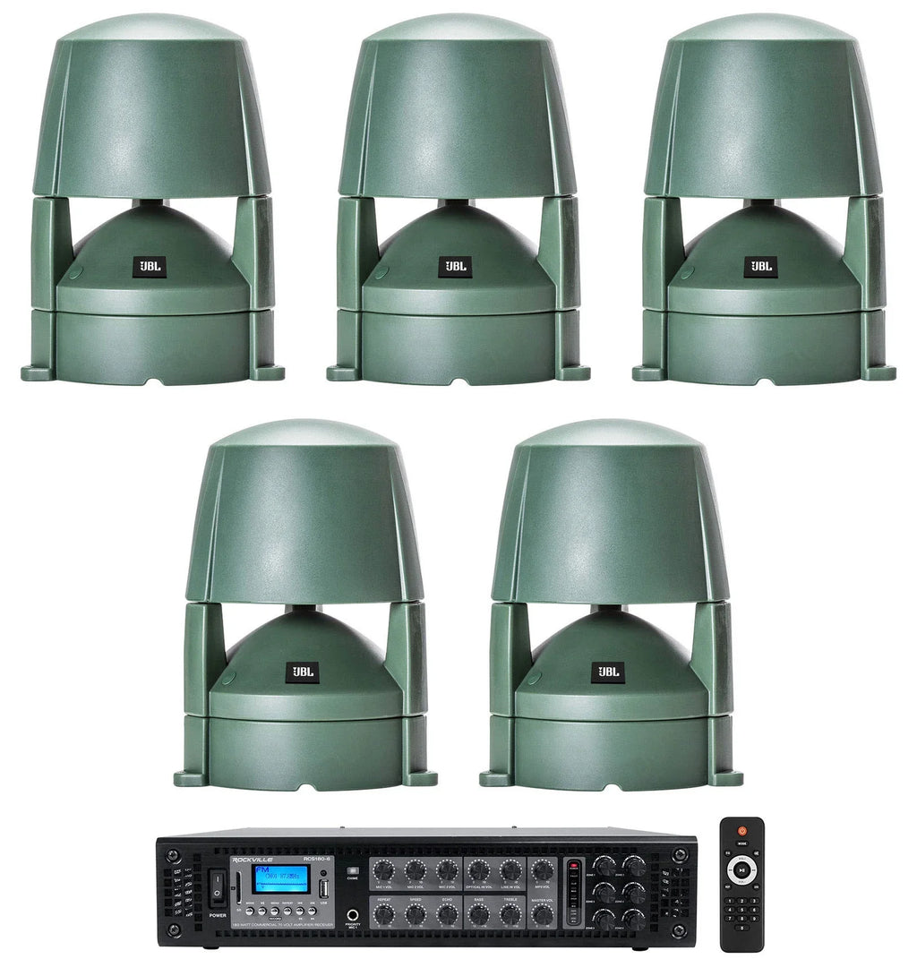 Speakers+Amplifier 5.25" 70v 85M Landscape Commercial Outdoor (5)