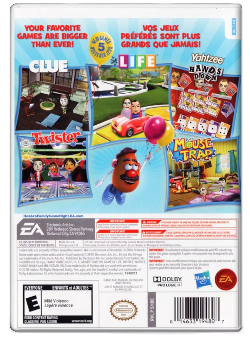 Game Night Nintendo 3 - Family Wii Pre-Owned