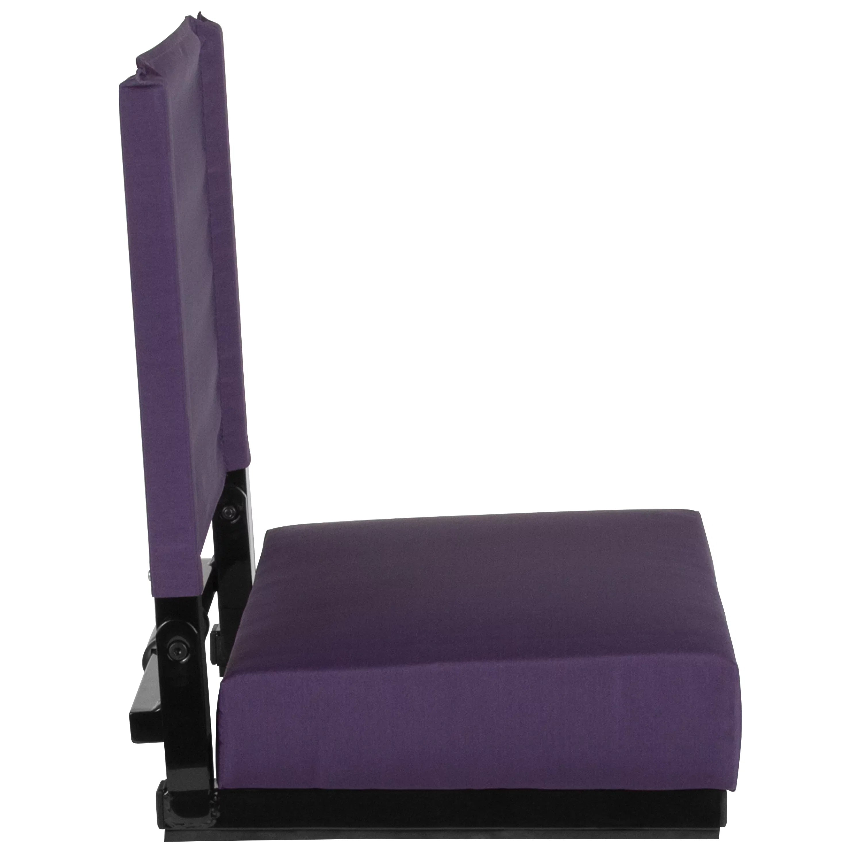 Lightweight of Stadium Set Chair 2 BizChair with 500 Dark lb. Seat, Ultra-Padded Purple Rated