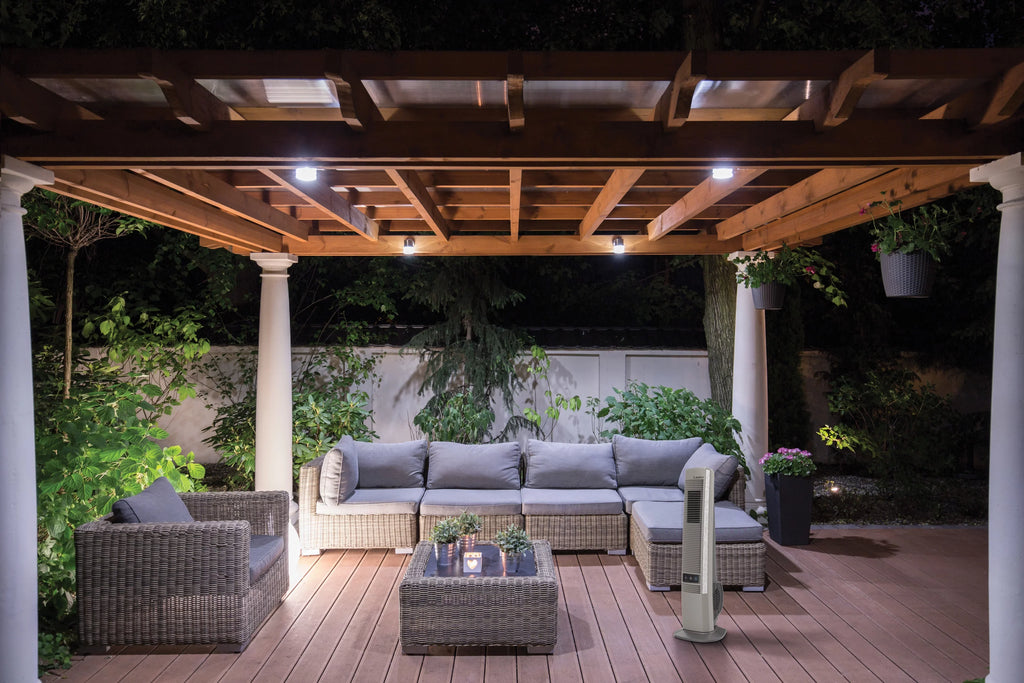 Living for and Outdoor Fan Decks YF202, New Tower Speeds, with Patios Beige, 42" 4 Lasko