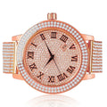 Jojino Tone Gold Rodeo Dial Watch Bezel Face Khronos Rose Joe Custom Band Roman W/Date Function Jojo