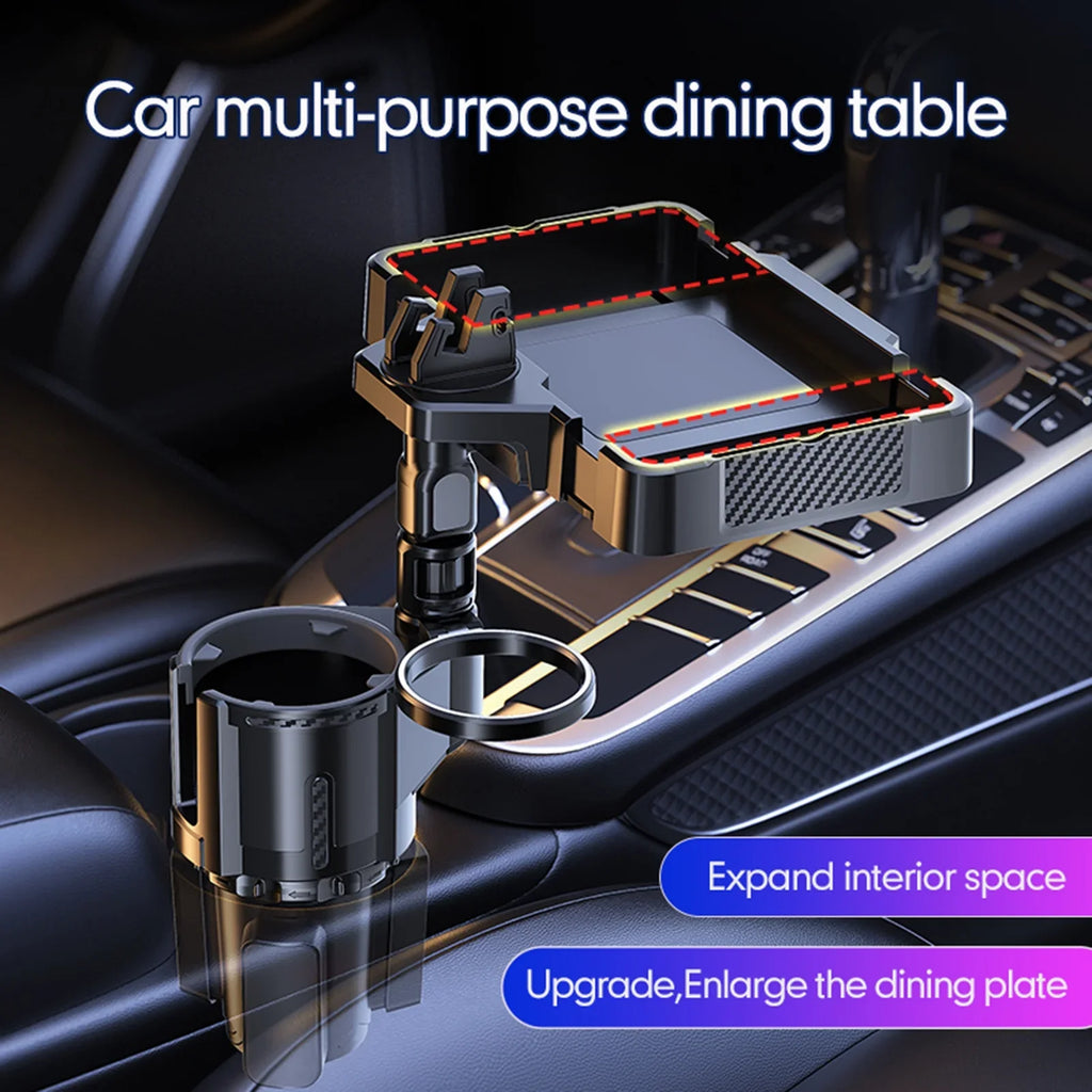 Expander, Multifunctional Car Holder, Traveling Dual Cup and Ridesharing with Holder Adjustable Tray Phone Holders Drink for Snack Car Anself Convenient