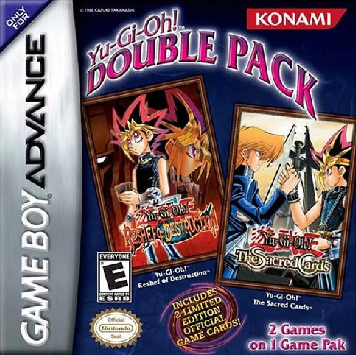 Yu-Gi-Oh! (Nintendo Cards Double (Refurbished) Restored GameBoy Sacred Destruction Reshef Game of Pack: 2006) Fighting Advance, &