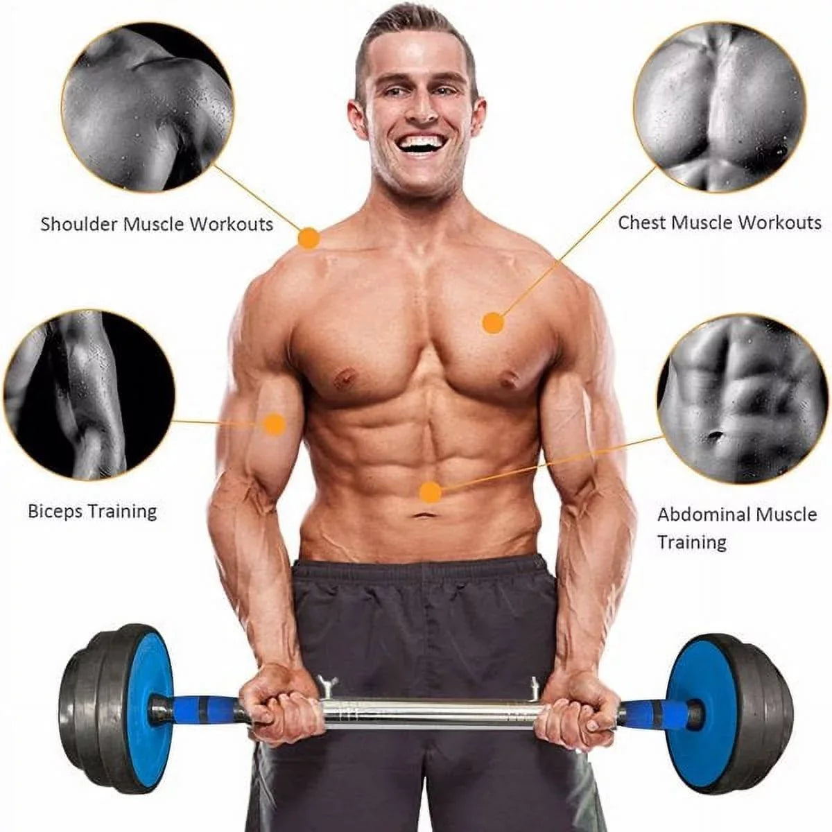 in Dumbbells 44Lbs Barbell Dumbbells for 2 Men Women Adjustable Weights Set Set Fithood Exercise & 2, Fitness 1 of