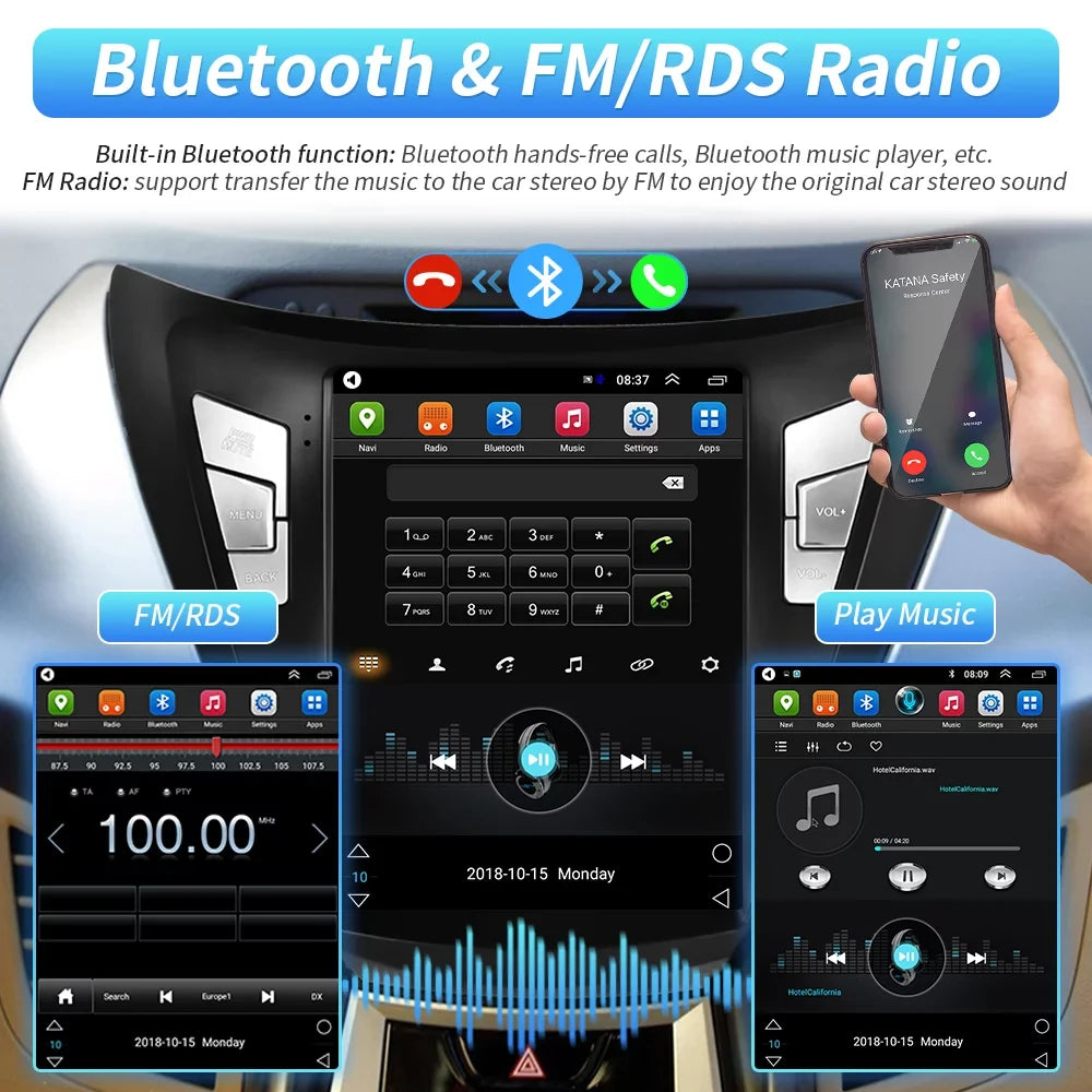 for 9.7'' Backup Camera Android 2012 Touchscreen WIFI Hyundai Mirror with GPS Stereo Car 2013 2G+64G Radio Bluetooth FM Podofo 2011 Link USB, Elantra