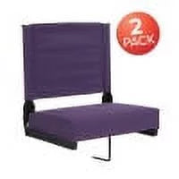 Lightweight of Stadium Set Chair 2 BizChair with 500 Dark lb. Seat, Ultra-Padded Purple Rated