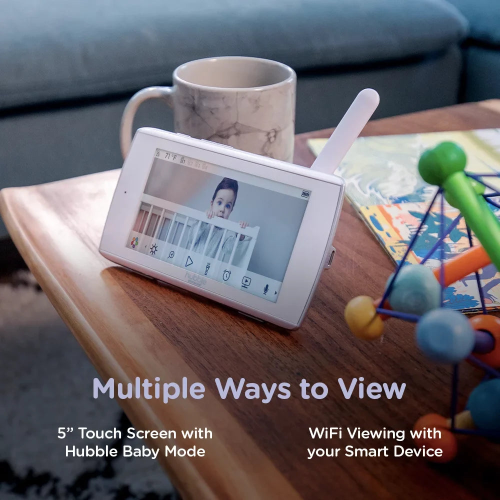 Monitor Hubble Baby Nursery Smart Connected Touch Screen Premium, Pal Viewer with 5”