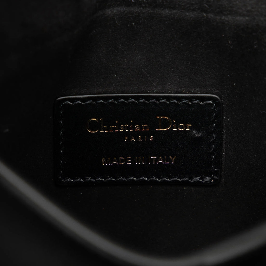 Bag Leather (Good) Dior Pre-Owned Saddle Unisex Calf Authenticated Belt Black